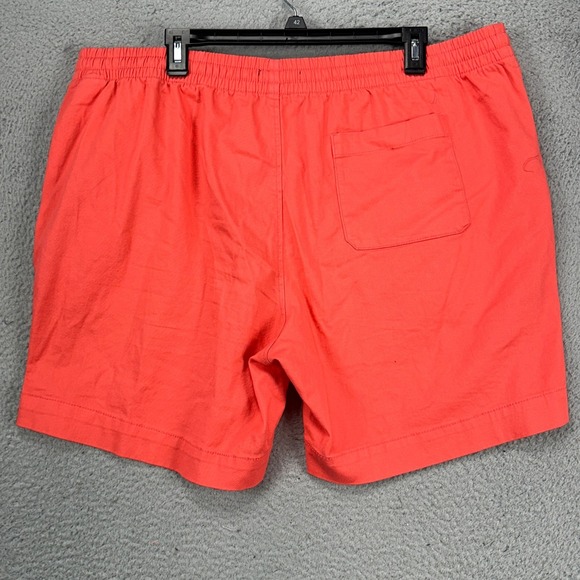 Nautica Mens Pull On Shorts XL Orange Drawstring Pocket Stretch Waistband Casual - Picture 2 of 8